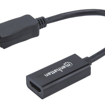 Adaptador de Video Manhattan - DisplayPort a HDMI - 1920x1200 - 15 cm - 151634 Adaptador de Video Manhattan - DisplayPort a HDMI - 1920x1200 - 15 cm - 151634