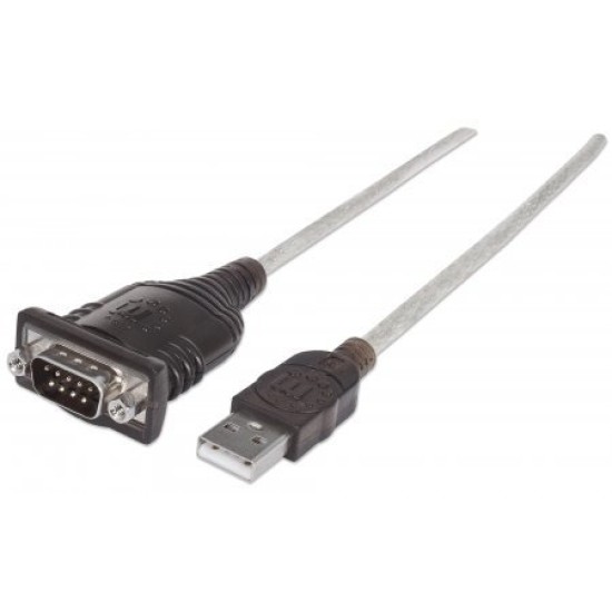 Convertidor Manhattan 151849 - Serial DB9M a USB - 1.8 Mts - 151849