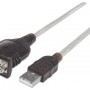 Convertidor Manhattan 151849 - Serial DB9M a USB - 1.8 Mts - 151849