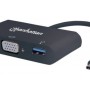 Convertidor USB-C a VGA Manhattan - USB 3.0 - USB-C - Carga - 152044