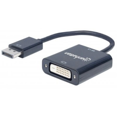 Adaptador Manhattan 152228 - DisplayPort M a DVI-D - Negro - 152228