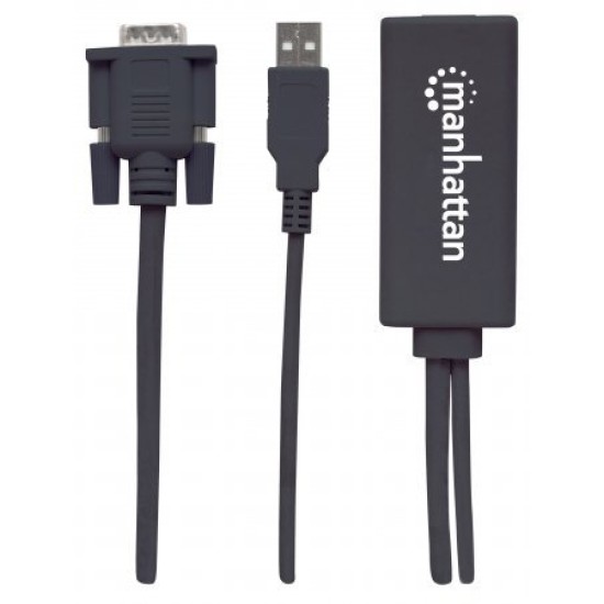 Cable Convertidor Manhattan 152426 - VGA + Audio - USB a HDMI - 152426