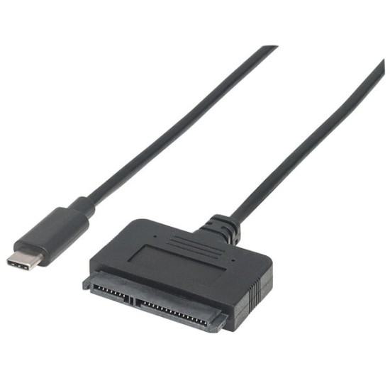 Convertidor Manhattan 152495 - USB-C 3.1 a SATA 2.5 - Negro - 152495