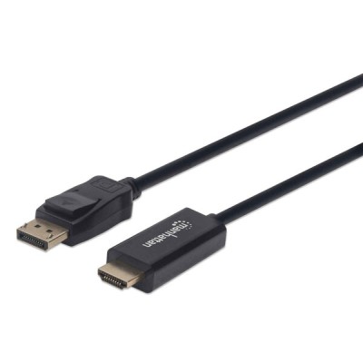 Cable Manhattan 152662 - DisplayPort a HDMI - 1 M - Resoluciones de video Full-HD - Negro - 152662