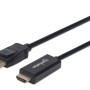 Cable Manhattan 152662 - DisplayPort a HDMI - 1 M - Resoluciones de video Full-HD - Negro - 152662