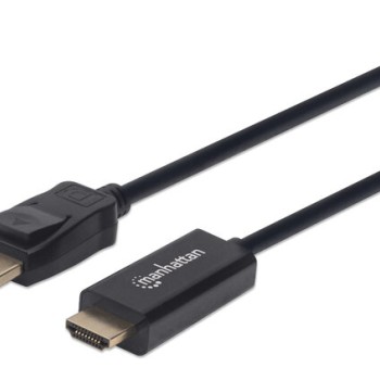 Cable Manhattan DisplayPort a HDMI 1080p 1.8m Negro Modelo 152679