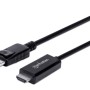 Cable Manhattan 153201 - DisplayPort a HDMI - 1.8 Mts - Resoluciones de video Ultra-HD - Negro - 153201