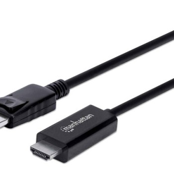 Cable Manhattan DisplayPort a HDMI 3 Metros Ultra HD 4K Negro Modelo 153218 Cable Manhattan DisplayPort a HDMI 3 Metros Ultra HD 4K Negro Modelo 153218