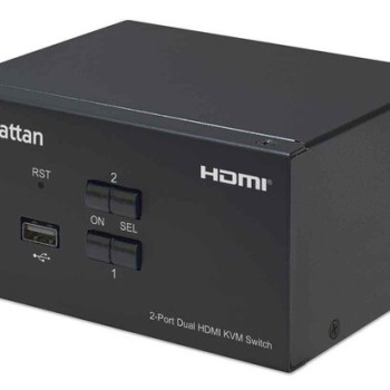 Switch KVM Manhattan 2 Puertos HDMI 4K Ultra HD 30Hz Modelo 153522 Switch KVM Manhattan 2 Puertos HDMI 4K Ultra HD 30Hz Modelo 153522