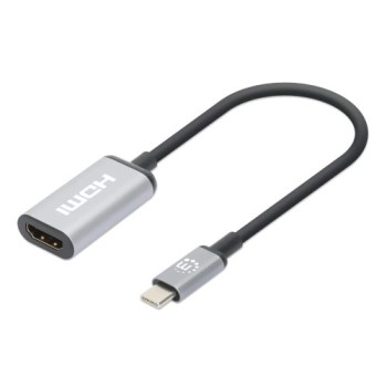 Adaptador Manhattan 153706 - USB-C a HDMI - 15 cm - 4K - 60Hz - 153706