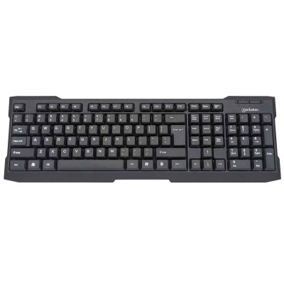 Teclado Manhattan - Alámbrico - USB - Negro - 175708