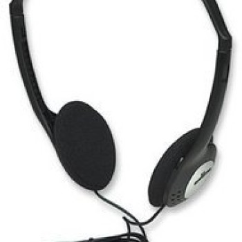 Audífonos Manhattan Estéreo Alámbricos 3.5mm Diadema Negro Modelo 177481