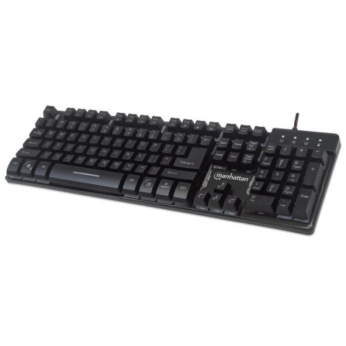 Teclado Gamer Manhattan Alámbrico con Retroiluminación LED y Teclado Numérico Modelo 178457 Teclado Gamer Manhattan Alámbrico con Retroiluminación LED y Teclado Numérico Modelo 178457