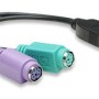 Convertidor PS/2 a USB (2 Puertos) Manhattan - 179027