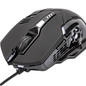 Mouse Gamer Manhattan Alámbrico 6 Botones RGB 3200 DPI Modelo 179256