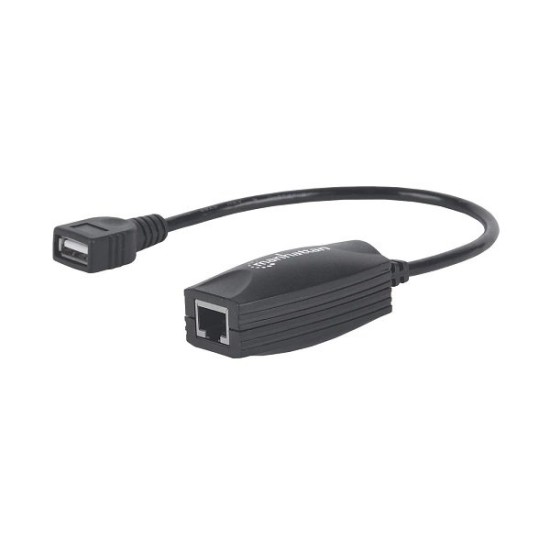 Extensor de Línea USB Manhattan - Extensión Activa 60 Metros via RJ45 - 179300