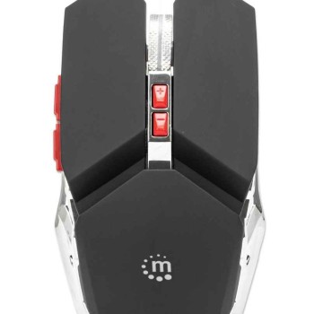 Mouse Gamer Manhattan Alámbrico 7 Botones 3200 DPI Iluminación LED Modelo 179348