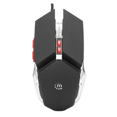 Mouse Gamer Manhattan - Alámbrico - 7 Botones - Ambidiestro - Iluminación LED - 179348