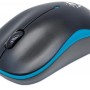 Mouse Manhattan 179416 - Inalámbrico - USB - Negro/azul - 179416