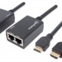 Cable Extensor HDMI Manhattan 207386 - por Red Cat5e / Cat6 - Hasta 30m - 207386