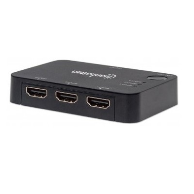 HUB HDMI Manhattan 207522 - 3 Puertos - 4K - Control Remoto - 207522