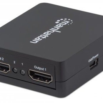 Divisor de Video Manhattan HDMI 1080p 2 Puertos Duplicador con Alimentación USB Modelo 207652 Divisor de Video Manhattan HDMI 1080p 2 Puertos Duplicador con Alimentación USB Modelo 207652