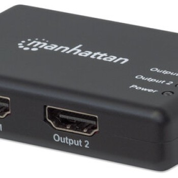 Splitter HDMI Manhattan 4K Ultra HD 2 Salidas Negro Modelo 207669
