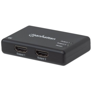 Vídeo Splitter Manhattan 207669 - HDMI Hembra a 2 HDMI Hembra - Negro - 207669