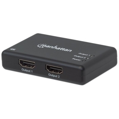 Vídeo Splitter Manhattan 207669 - HDMI Hembra a 2 HDMI Hembra - Negro - 207669