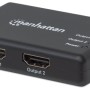 Vídeo Splitter Manhattan 207669 - HDMI Hembra a 2 HDMI Hembra - Negro - 207669