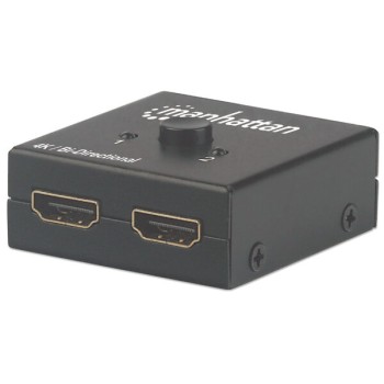 Switch Manhattan 207850 - 2x HDMI - 4K@60Hz - Bidireccional - 207850