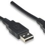 Cable USB 2.0 Manhattan A-A 1.8 metros - Negro - 306089