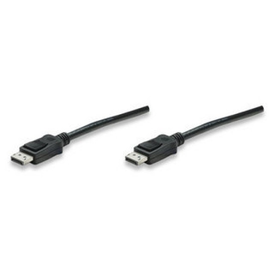Cable DisplayPort Manhattan - Macho a Macho - 1m - Negro - 306935