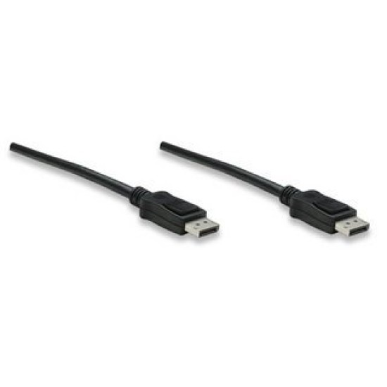 Cable de Video Manhattan 307116 - DisplayPort - 2M - Blindado - Negro - 307116