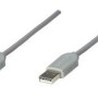 Cable USB Manhattan - 1.8mts - Gris - 317887