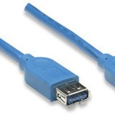 Cable de extensión USB Manhattan - 2 metros Azul - 322379