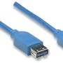 Cable de extensión USB Manhattan - 2 metros Azul - 322379