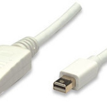 Cable Manhattan Mini DisplayPort a DisplayPort 2m 4K Blanco Modelo 324748