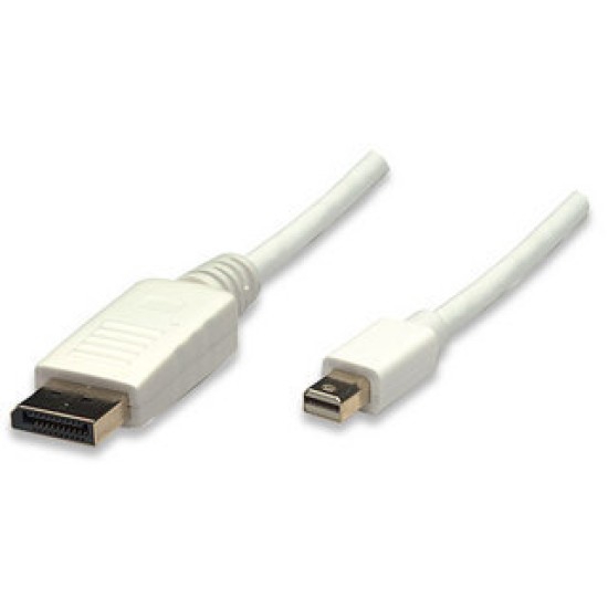 Cable Manhattan Monitor - Mini DisplayPort - DisplayPort - 2m - 4k - Blanco - 324748