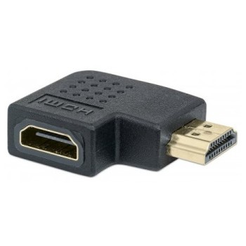 Adaptador Manhattan 353489 - HDMI Hembra - HDMI Macho - Negro - 353489