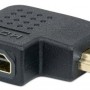 Adaptador Manhattan 353489 - HDMI Hembra - HDMI Macho - Negro - 353489