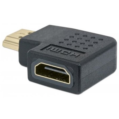 Adaptador de Video Manhattan 353496 - HDMI a HDMI - Hembra a Macho - Ángulo de 90° - 353496