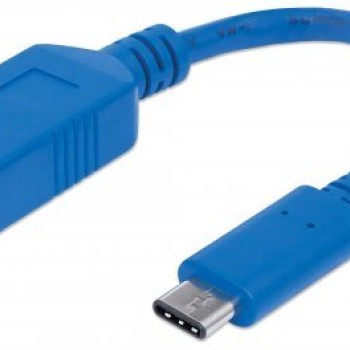 Cable USB Manhattan USB C a USB A Macho Hembra 15cm Azul Modelo 353540 Cable USB Manhattan USB C a USB A Macho Hembra 15cm Azul Modelo 353540