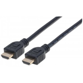 Cable HDMI Manhattan - 2m - Intramuro - 3D - 4K - Baño de Oro - 353939