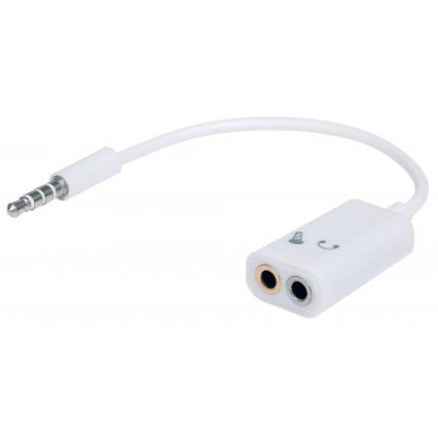 Adaptador Manhattan 354561 - Auriculares/micrófono - 3.5 mm - 20 Cm - 354561