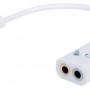 Adaptador Manhattan 354561 - Auriculares/micrófono - 3.5 mm - 20 Cm - 354561