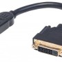 Cable Manhattan 354592 - HDMI a DVI-D - 20 cm - Negro - 354592