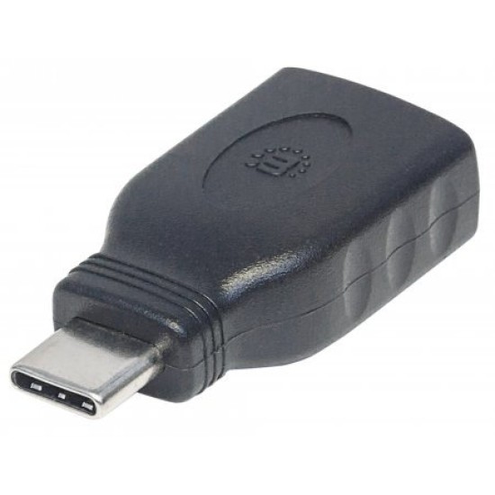 Adaptador Manhattan 354646 - USB 3.1 a USB C - Hembra a Macho - Negro - 354646