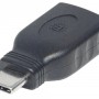 Adaptador Manhattan 354646 - USB 3.1 a USB C - Hembra a Macho - Negro - 354646