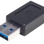 Adaptador Manhattan 354714 - USB A a USB C - Macho a Hembra - Negro - 354714